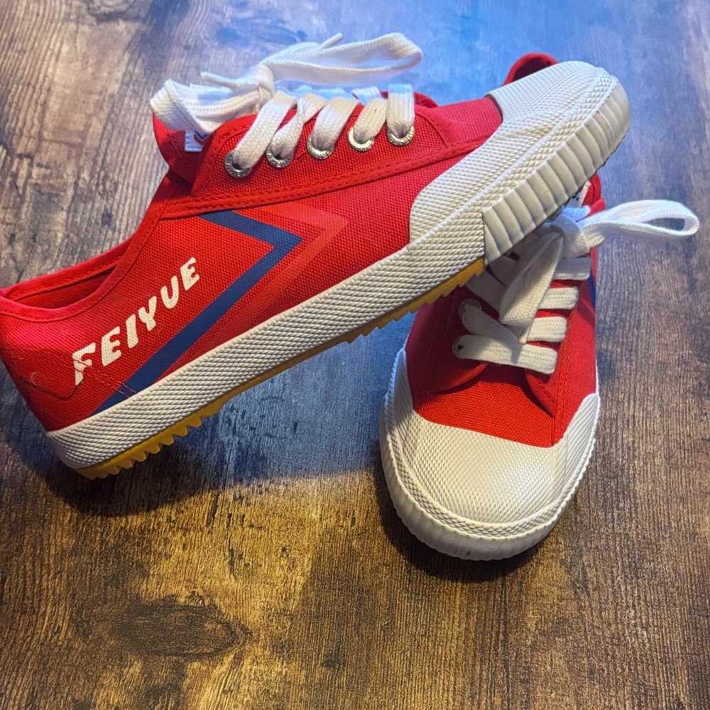 Feiyue Red and White Sneakers